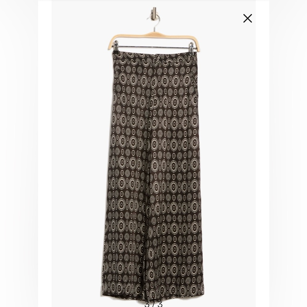 T Tahari printed wide leg pants - Picture 3 of 9